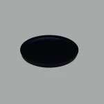 Black Round Plate
