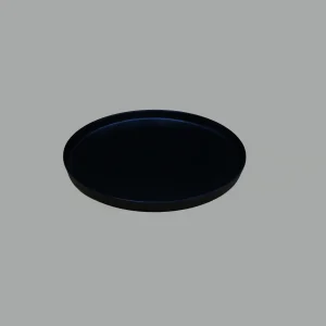 Black Round Plate