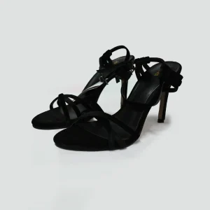 Zara Women's Black Strappy Stiletto Sandals