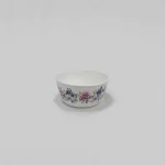 Floral Delight Plastic Bowl – Purple Bloom Design - Image 2