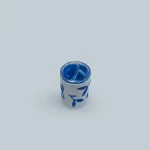 Blue And White Cylindrical RFL Plastic Pencil Stand - Image 2