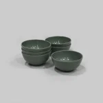 RFL Deluxe Bowl (Small) – Set of 6, Olive‑Green Polypropylene