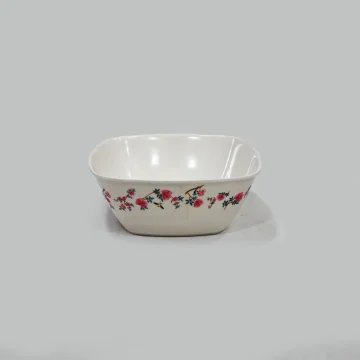 RFL Two‑Color Flower Bowl 15 L – Red Floral Print