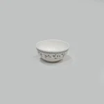 RFL Two‑Color Flower Mini Bowl Set – Gray Vine Print (6‑Piece) - Image 4