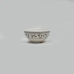 RFL Two‑Color Flower Mini Bowl Set – Gray Vine Print (6‑Piece) - Image 5
