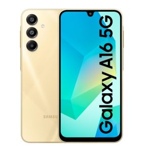 Samsung Galaxy A16 5G (8GB RAM, 128GB Storage)Gold | Super AMOLED | 50MP Triple Camera with Ultra Wide Lens |
