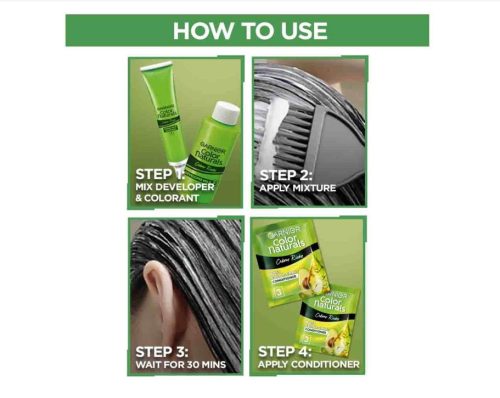 Garnier Color Naturals Crème hair color, Shade 5 Light Brown, 70ml + 60g - Image 4