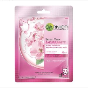 Garnier Skin Naturals, Sakura White, Face Serum Sheet Mask