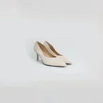 Classic Beige Pointed-Toe Heels, Heels for women, formal shoes for women, Size 38, (23.8 cm)