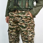 Men's Camouflage Army Military Print Cargo Style Jogger Pants, Casual Trousers, Regular Slim Fit with Five Pockets.c - Image 2