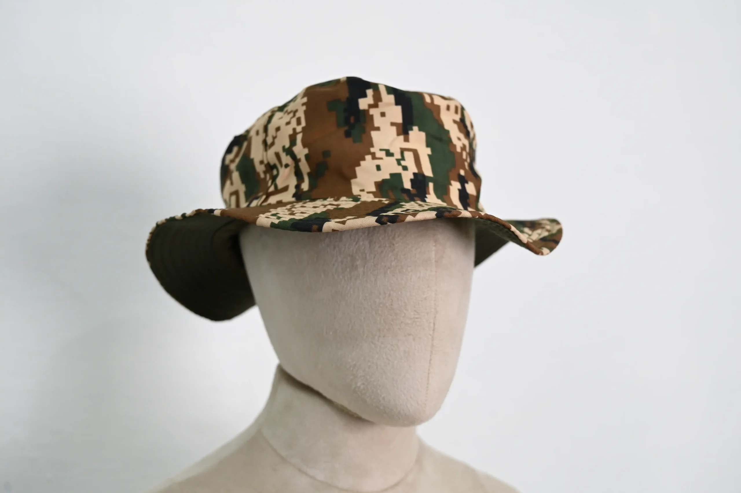 EXL_5464-new FORCE TAC GEAR Cotton Army Military Hat New Pattern Reversible Indian Soldiers Commando Camouflage Jungle 2 in One Hat. - Image 1