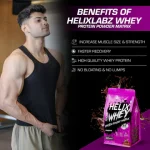 Helix Labz 100% Whey Protein Powder Matrix – 2Lbs (900gm) | 24g Protein - Image 7