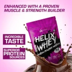 Helix Labz 100% Whey Protein Powder Matrix – 2Lbs (900gm) | 24g Protein