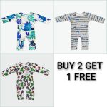 CozyBaby Romper Trio || BUY2 GET 1 FREE || 0-3month