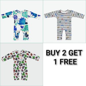 CozyBaby Romper Trio || BUY2 GET 1 FREE || 0-3month