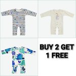 CozyBaby Romper Trio || BUY2 GET 1 FREE || 0-3month