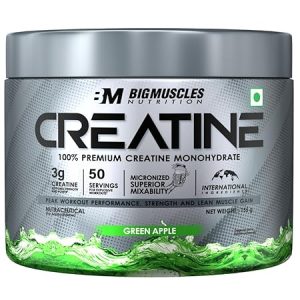 Bigmuscles Nutrition Creatine 155G Sex On The Beach | 50 Servings |Powder Muscle Recovery & Strength & Bigmuscles Creatine 155G Green Apple | 50 Servings | Muscle Recovery & Strength Combos