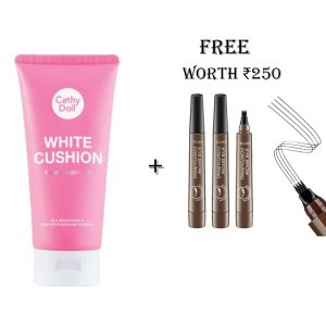 Hya Cushion Facial Foam Cleanser || Skin Brightening & Dark spot reducing formula +  Free eyebrow Liner