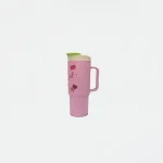 Kawaii Pink Hydration Tumbler, Straw Sipper Mug | Mega Pink Sticker Style Travel Mug | Water Bottle 1500 ml - Image 2