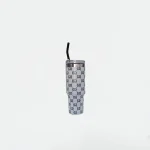 GD Pattern Premium Stainless Steel Tumbler (with Straw) 1 Litre