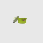 Floral Insulated Hot Pot – Lime Green Stainless-Steel Casserole | 850 ml - Image 2