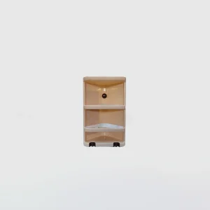 3-Tier Plastic Corner Storage Rack Organizer | Height 16 inch