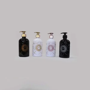 ARISTO Luxury Marble-Effect Liquid Soap Dispenser with Gold Pump 250 ml