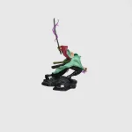 One Piece Anime Figurine - Roronoa Zoro Action Figure (H - 22 cm  x W - 21 cm )  Highly Detailed (Dual Head Attachments with Sword & Purple Flames) for Office Desk, Study Table - Image 3