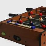 Toyshine Mid-Sized Foosball, Mini Football, Table Soccer Game, 6 Rods, 24 Inches, Multicolor - Image 2