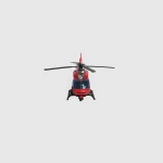 ECOMMZ Die-cast Metal Pull Back Helicopter Toy Toys Made of Die cast Metal with Plastic Pull Back Helicopter toy (Red) - Image 3