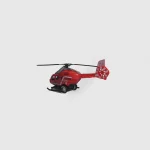 ECOMMZ Die-cast Metal Pull Back Helicopter Toy Toys Made of Die cast Metal with Plastic Pull Back Helicopter toy (Red) - Image 4