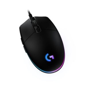 Logitech G USB G G203 Wired Gaming Mouse, 8000 DPI, Rainbow Optical Effect LIGHTSYNC RGB, 6 Programmable Buttons, On-Board Memory, Screen Mapping, PC/Mac Computer and Laptop Compatible - Black