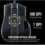 Corsair Ironclaw RGB Optical FPS/MOBA Gaming Mouse - 18000 DPI Optical Sensor - Black - Image 3