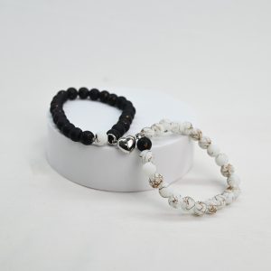Black Onyx Friendship and Couples Bracelet