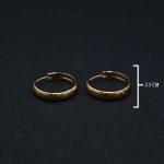Anti-Tarnish Swirl Hoop Earrings - Image 3