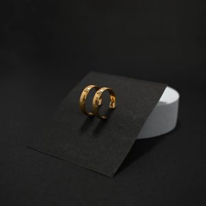 Anti-Tarnish Swirl Hoop Earrings