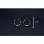 Anti-Tarnish Hoop Earrings - Image 3