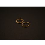 Anti-Tarnish Classic Carved Gold Earings (3.5 cm) - Image 3
