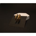 Anti-Tarnish Classic Carved Gold Earings (3.5 cm)