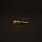 Classic Timeless Glow Gold-Finish Hoop Earrings - Image 3