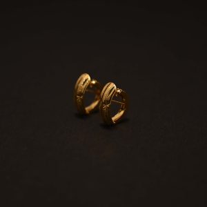Classic Timeless Glow Gold-Finish Hoop Earrings