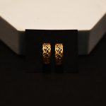Golden Whisper Hoops Earring