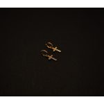 Celeste Cross Drop Hoops Earrings - Image 5