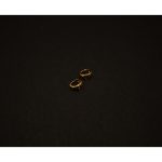 Mini Solace Gold Huggies Earrings - Image 5