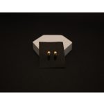 Mini Solace Gold Huggies Earrings - Image 2