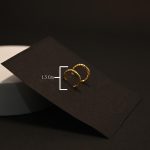 Twist Aura Gold Hoops Earring - Image 2