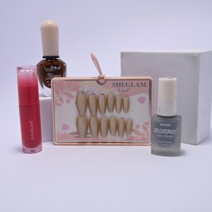Sheglam Nude Beige Almond Press-On Nails