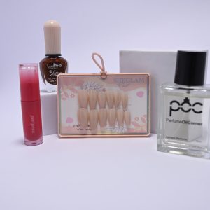 Sheglam Soft Peach Nude Almond Press-On Nails