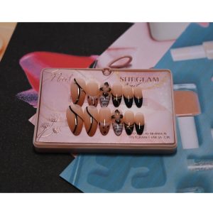 Sheglam Nude Noir Art Press-On Nails (Adhesive Tabs Only)