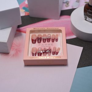 FARBE Press-On Nails Set, 12 Pieces